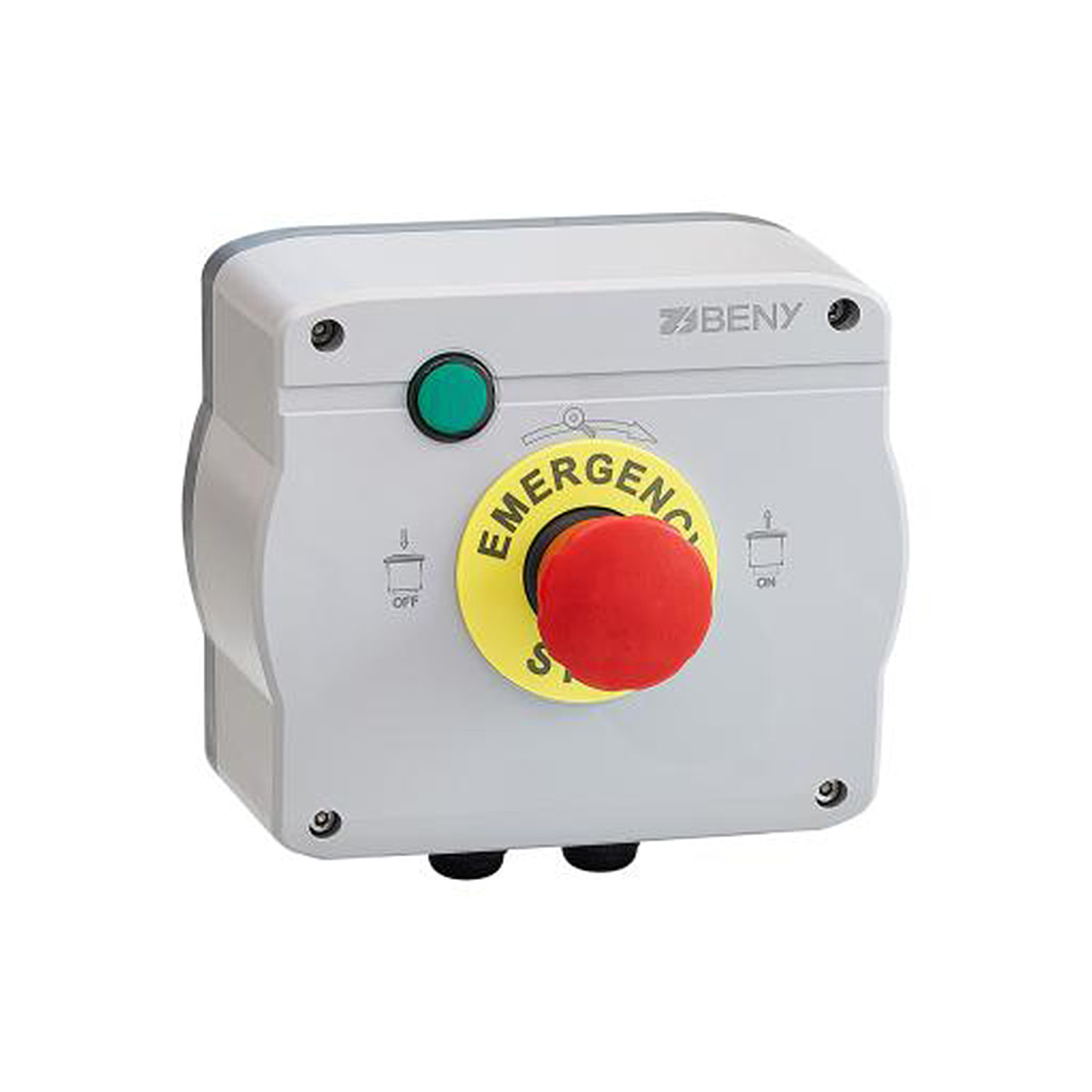 [ELE0766] Emergency button switch with key for BFS-11 RSD; Max 60 units RSDs,for 100VAC-240VAC power input |  BENY