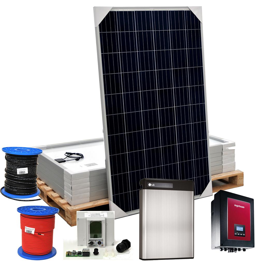 [KIT088] Kit autoconsumo SolarPack SCP01 6kW 35kWh/día - Ingeteam Sun Storage 6kW + LG RESU10 (transferible inversor 2,4kWp)