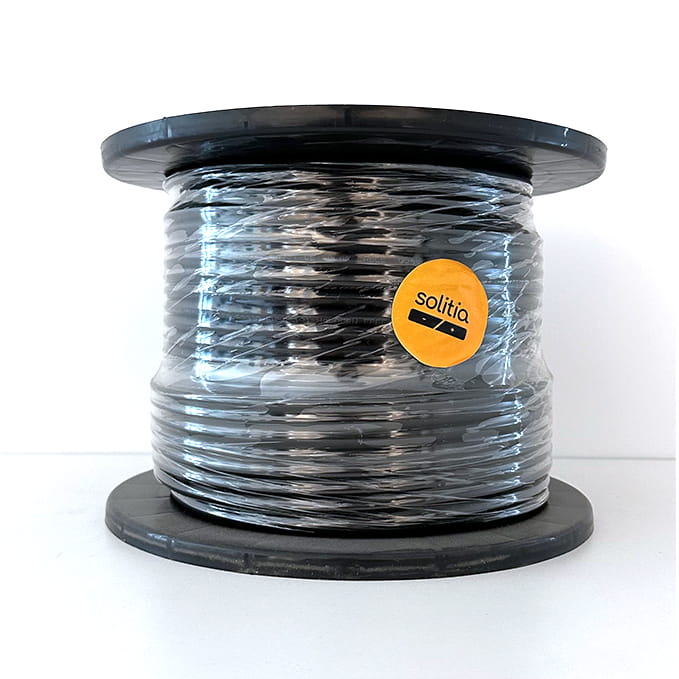 SOLITIA Serie Elecsun Cable Solar FV H1Z2Z2-K 1x6mm² 1500V negro (bobina 200m)