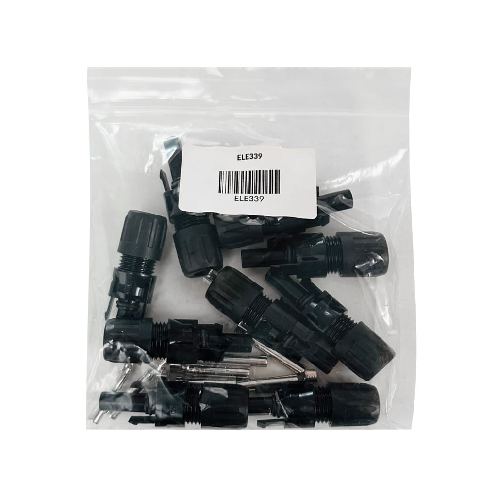 ELECSUN | Conector FV hembra | 6mm | 1500V | Tipo MC4 | 10 unidades