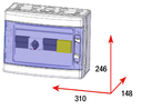 Caja combinadora con 2 entradas 1 salida 2/1 fusible 20A seccionador 40A 1.000V DC | Gave