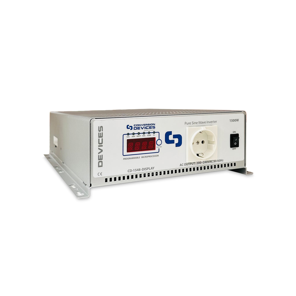 Inversor senoidal automático 1500/48 con display de CONVERSION DEVICES