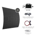 Kit autoconsumo para balcón con paneles flexibles y microinversor 800W