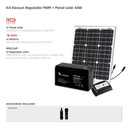 Kit Elecsun Regulador PWM + Panel solar 40W
