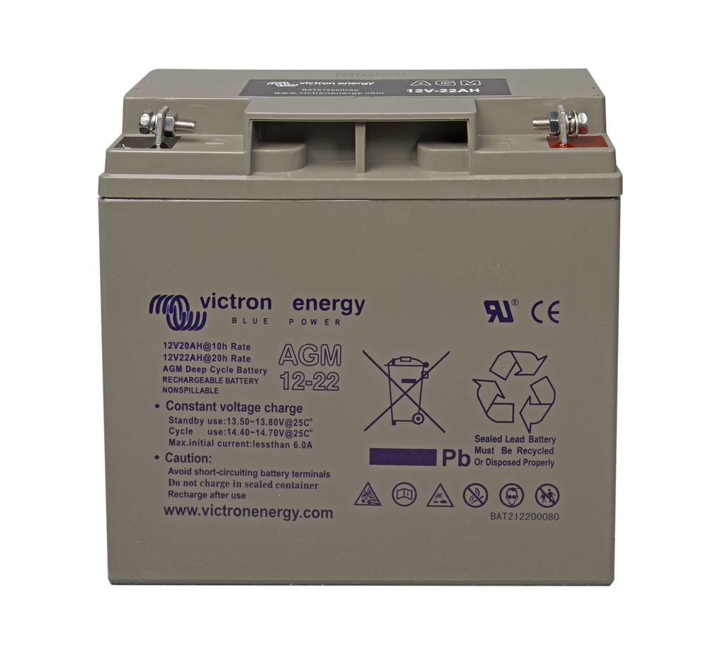 12V/22Ah AGM Deep Cycle Batt. - Imagen 1