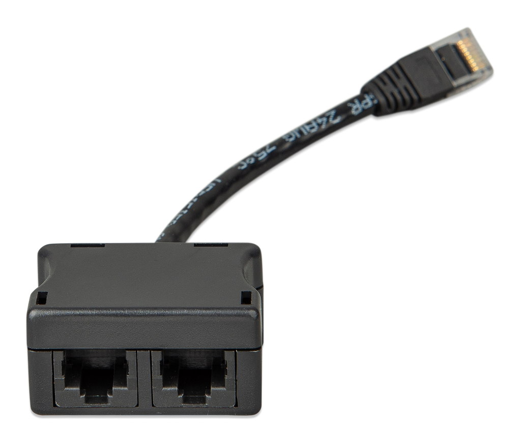 RJ45-splitter - front-angle