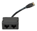 RJ45-splitter - front-angle