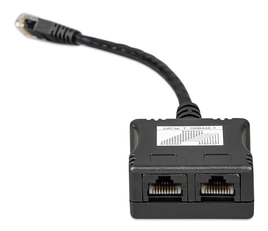 RJ45-splitter - front-angle1
