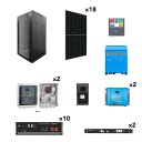 Kit aislada SolarPack OGP0022 - 6,5kW 24,5kWh 33.800W/dia - vivienda permanente - TECHNO SUN
