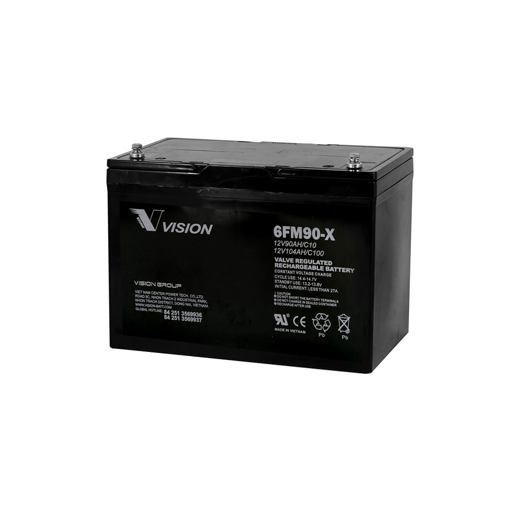 12V/90Ah Monoblock AGM 12V 90Ah 6FM90 VISION BATTERY