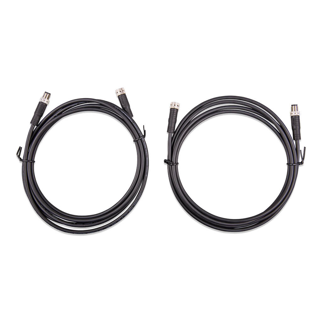 M8 circular connector Male/Female 3 pole cable 1m (bag of 2) - VICTRON ENERGY