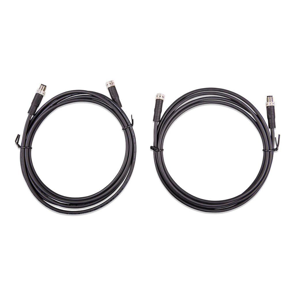 M8 circular connector Male/Female 3 pole cable 1m (bag of 2)