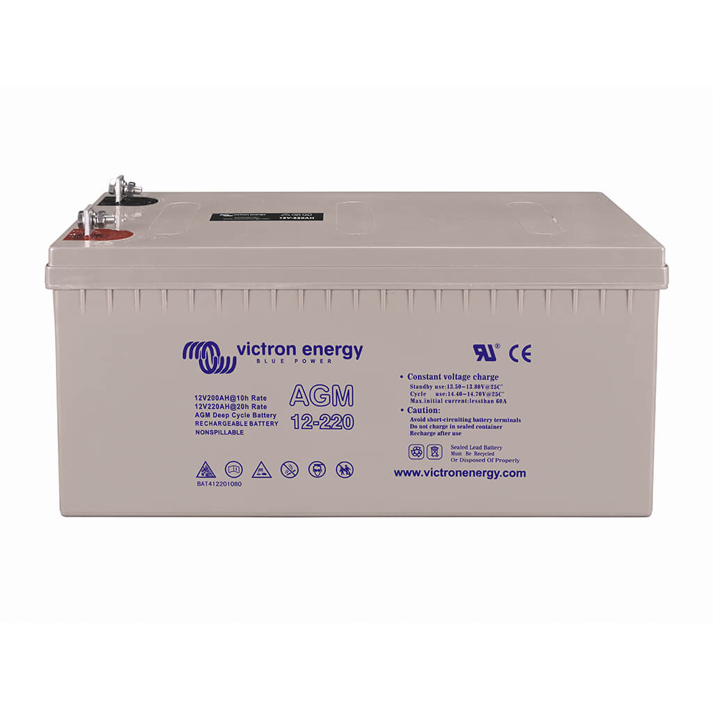 12V/220Ah AGM Deep Cycle Batt. (M8) - VICTRON ENERGY