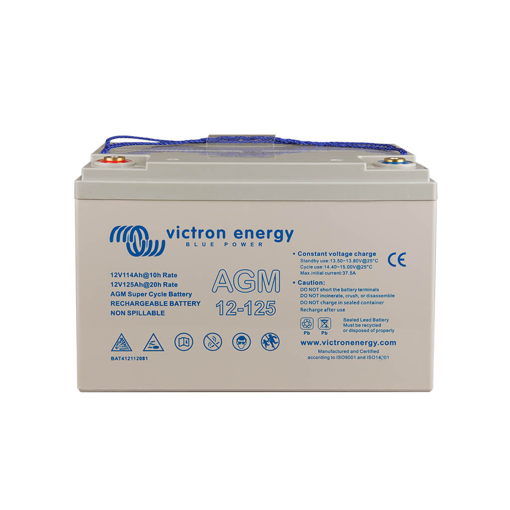 12V/125Ah AGM Super Cycle Batt. (M8) - VICTRON ENERGY