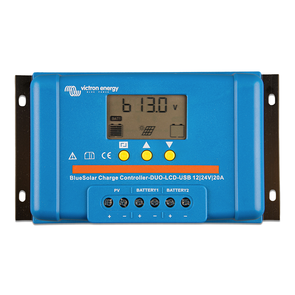 BlueSolar PWM DUO-LCD&USB 12/24V-20A - VICTRON ENERGY