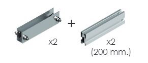 Kit ampliación módulos para estructuras con pórtico. De 1,2,4,5 y 6 50 módulos - SU