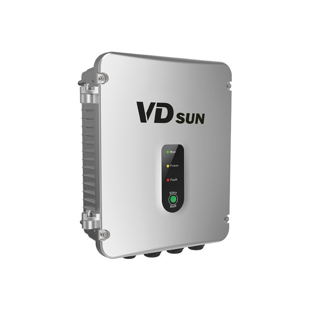 Inversor para bombas Monofásico 1,1kW (10A salida)/Trifásico 1,5kW (7A salida)| input MPPT 160VDC-450VDC max | AC Output 230V | VDSUN - SWF