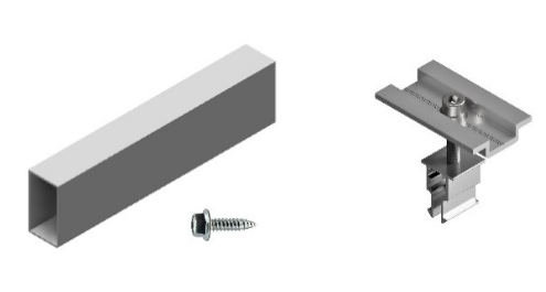 S17.2 - Pack 1 ud. Kit de unión para disposición de módulos en vertical. Válido para: 31V, 34V - Serie SU - TECHNO SUN