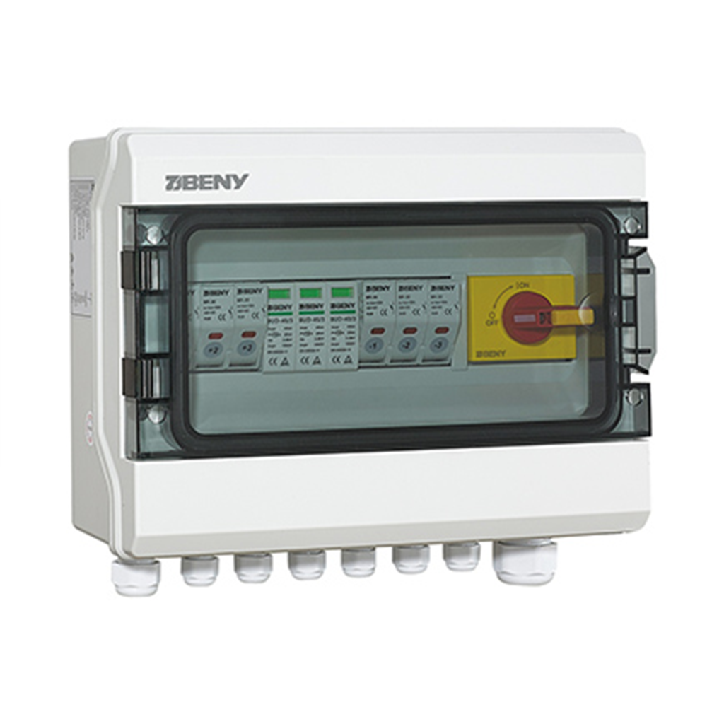 Caja combinadora  BHS-3/1 DC | 3 strings 1 salida | Fusible 20A | 1000Vdc | BENY