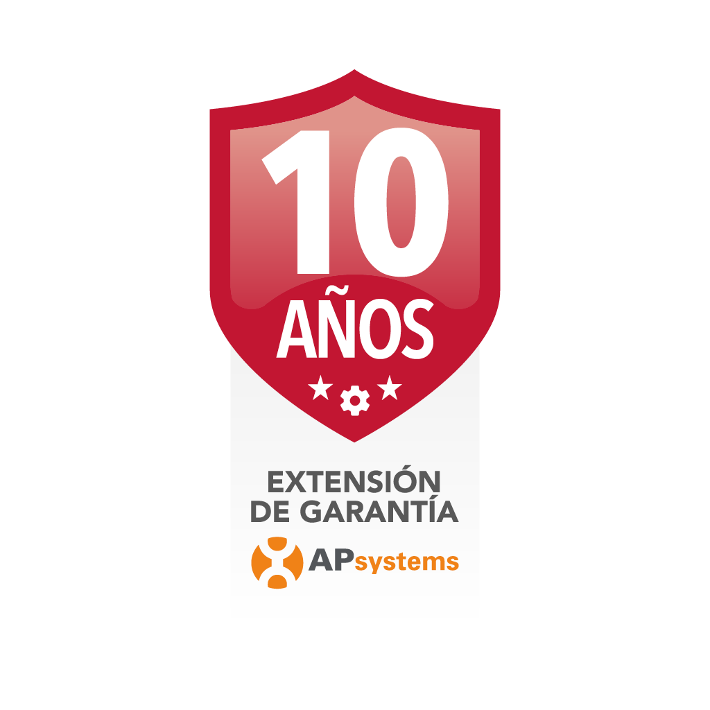 Extensión de garantía Microinversor monofásico DS3  - APSystems 10 a 20 años - APSystems