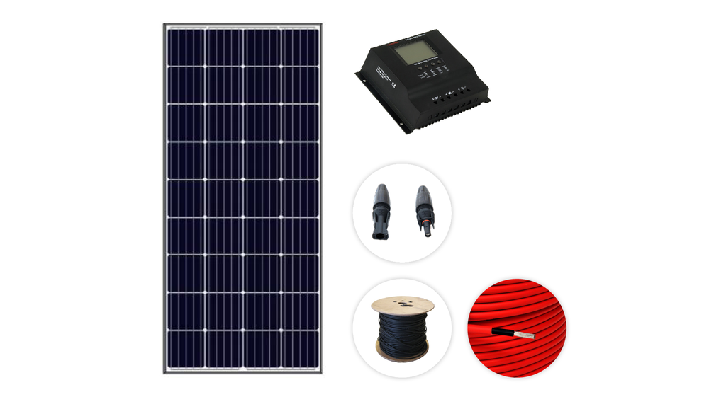 Kit solar caravana 12V 40A 800W/dia