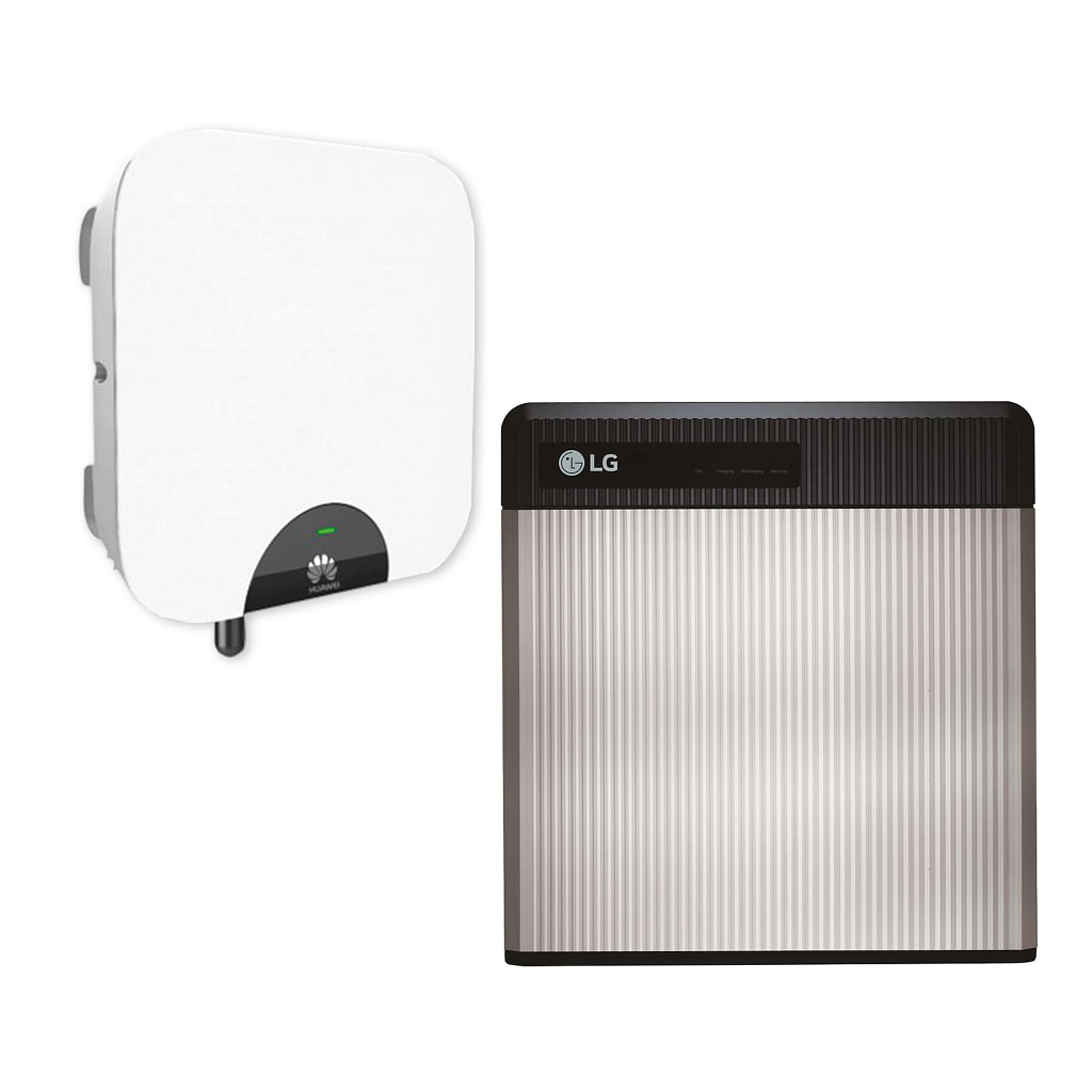 Kit inversor Huawei 4KTL-L1 4kW y batería LG RESU 10H 9,8kWh (Reparado)