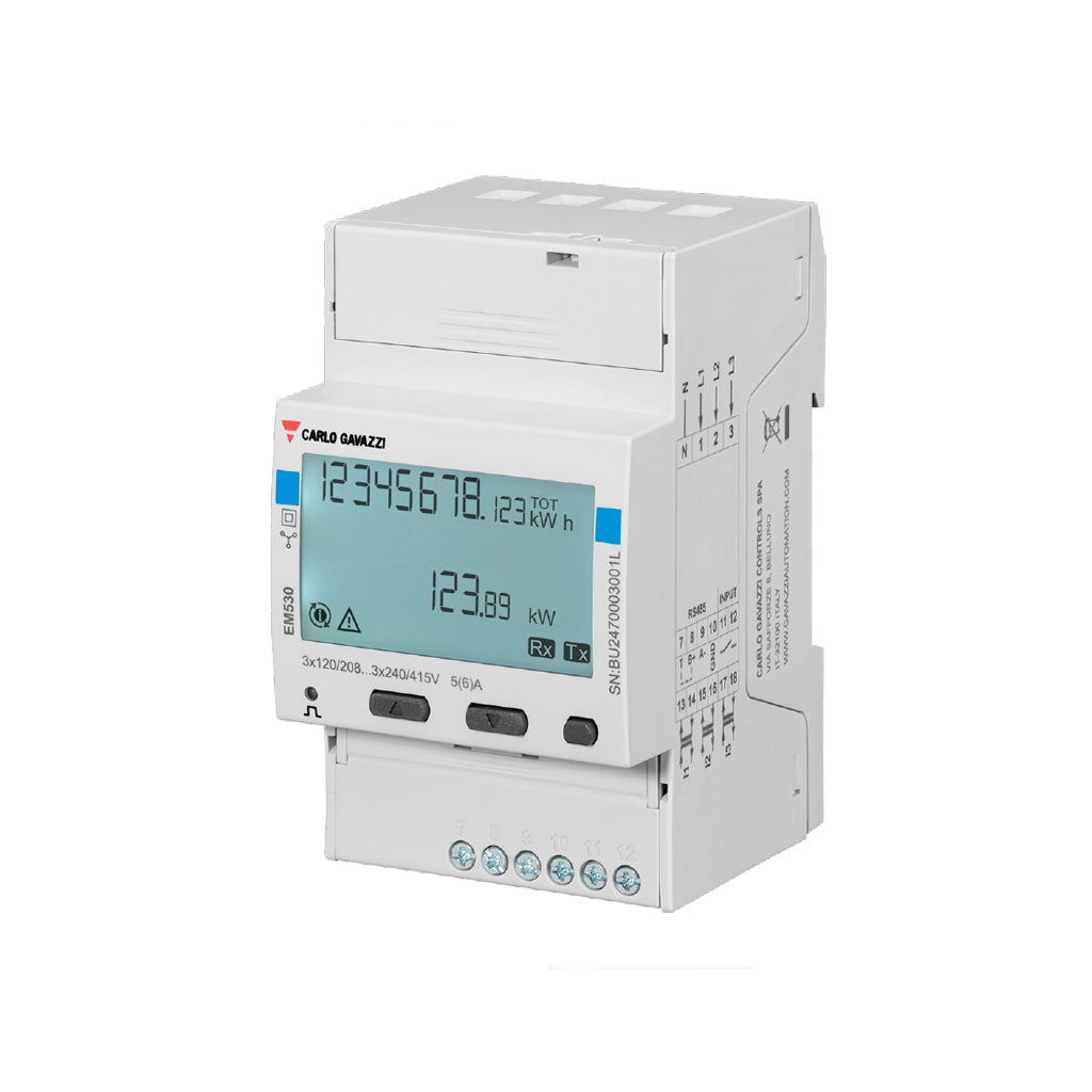 Carlo Gavazzi EM530-DIN-AV5.3.XS.1X | Vatímetro | Trifásico