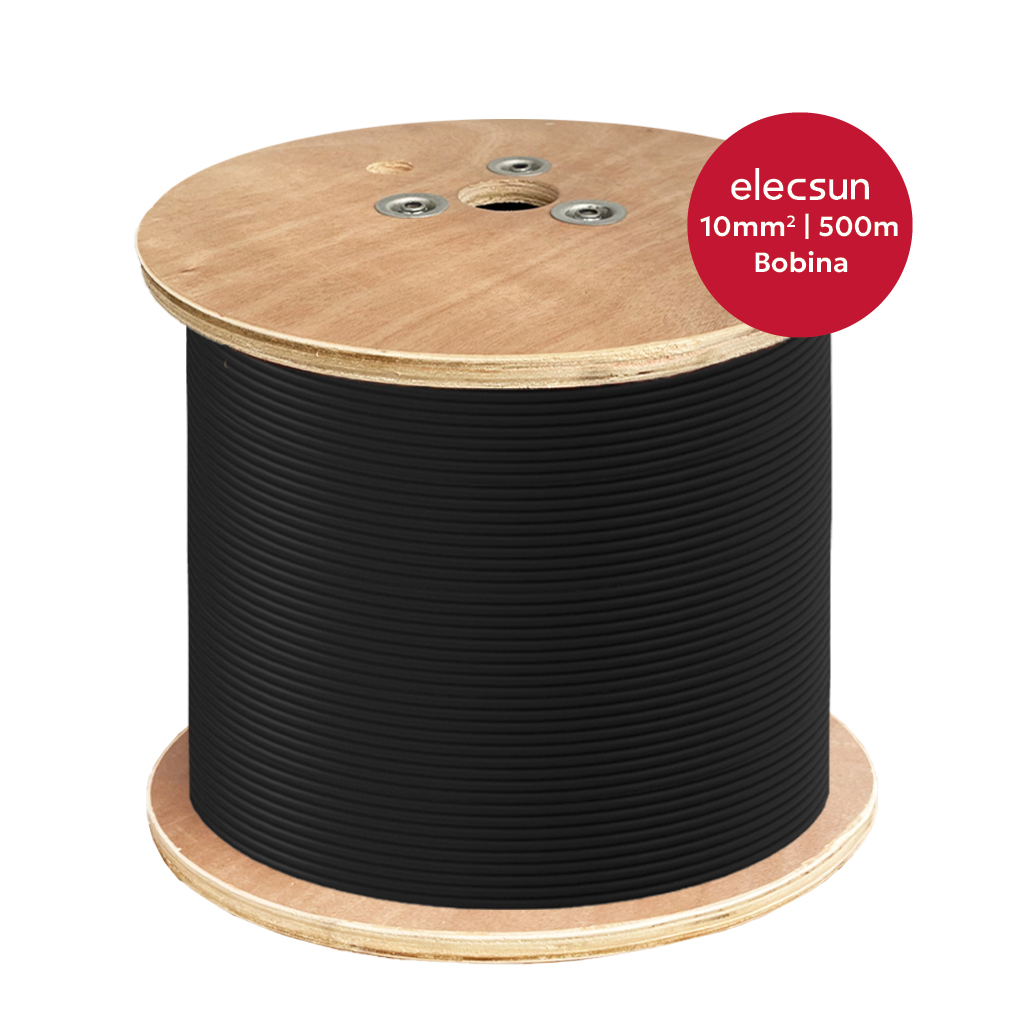 ELECSUN Cable Solar FV H1Z2Z2-K 1x10mm² 1500V negro (500m)