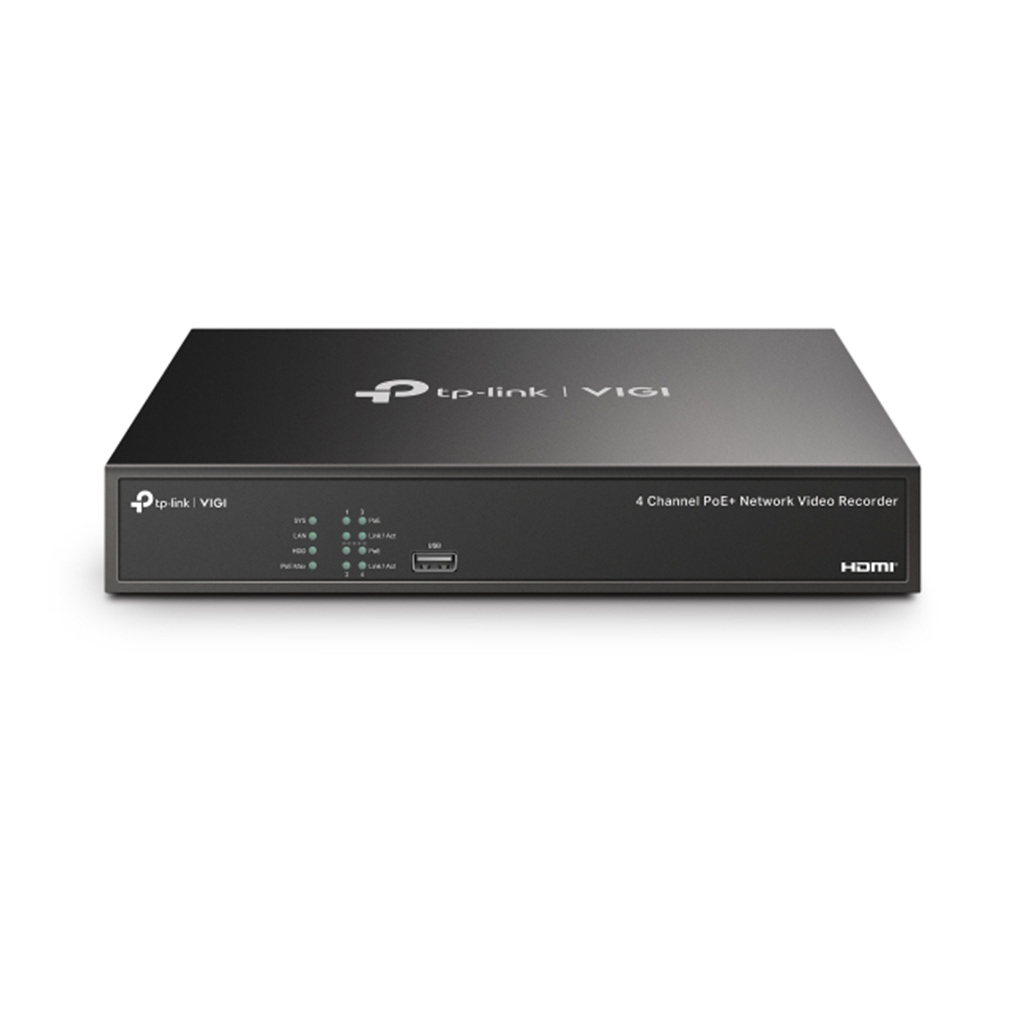 TP-LINK VIGI NVR1004H-4P 4 Canales PoE+ 1HDD H265+