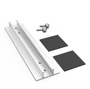 Microperfil anodizado para cubierta metálica posición entre crestas panel vertical - TS-D1-G01-AP-CC-V - TECHNO SUN