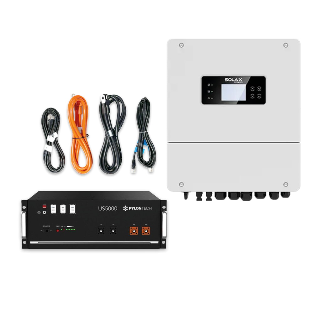 Kit Pylontech US5000 (4,8kWh) + Solax X1-HYB-6.0-LV