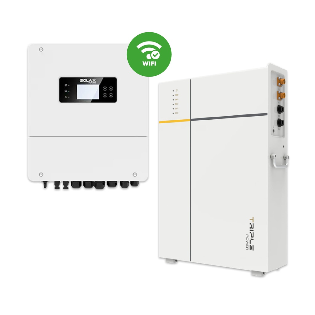 Kit Solax TP-LD53 (5,3kWh) + X1-HYB-6.0-LV (6kW)