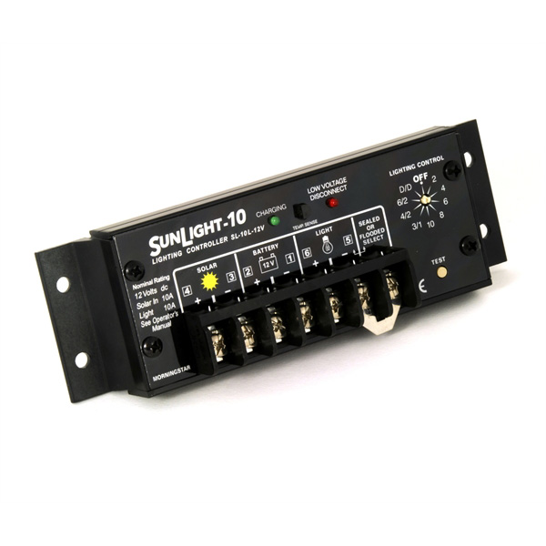 Regulador PWM 10A/12V - SS-10 - MORNINGSTAR