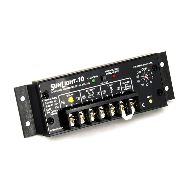 Regulador PWM 10A-12V LVD - SS-10L-12V - MORNINGSTAR