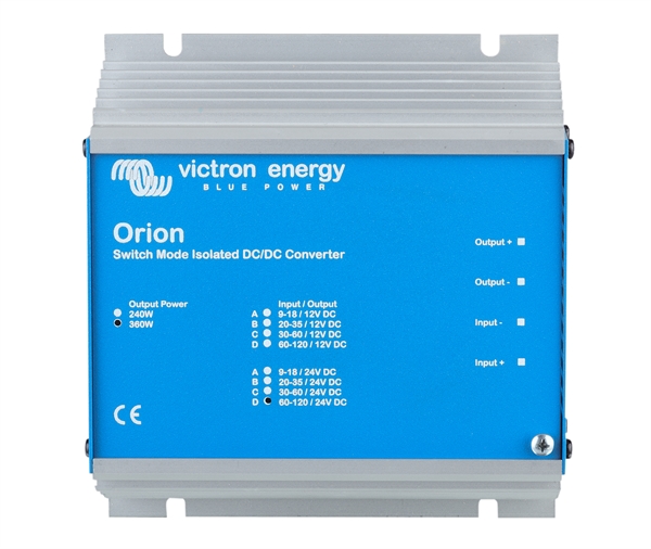 Orion DC/DC IP20 converter with isolation in 48V out 12V 360W- VICTRON