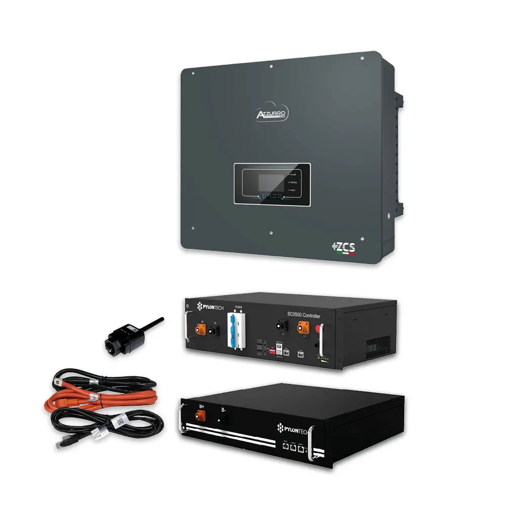 Kit Pylontech H48050 (9,6kWh) + Azzurro ZZT-HYD20.0-3PH (20kW)