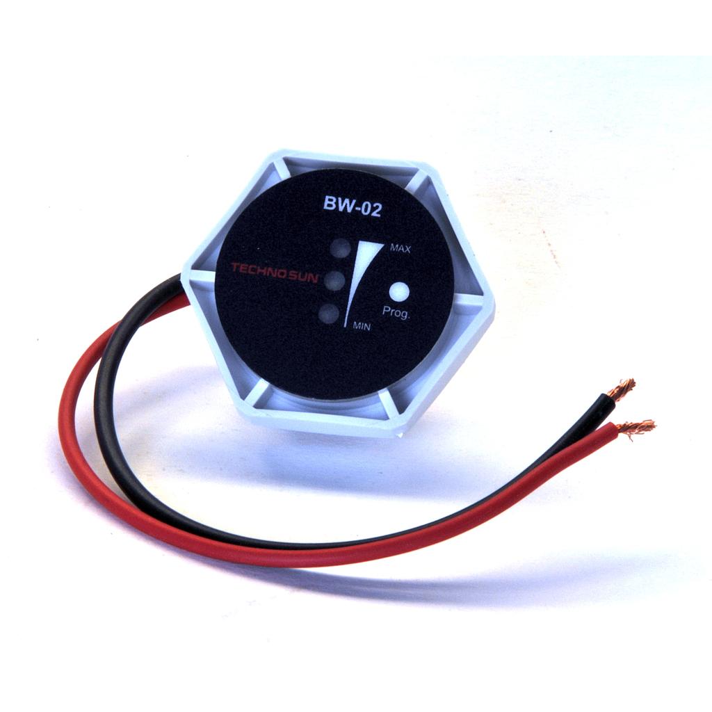 Battery monitor with led indicator and warning alarm