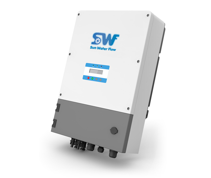 Inverter for pumps AQUAFLOW Input 150-400VDC Output 220V single phase 50/60Hz 750W AQF750SL - SWF - SUN WATER FLOW