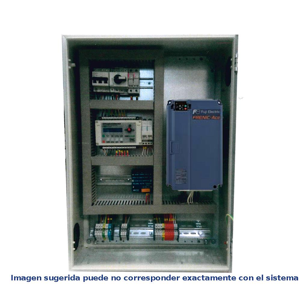 Sistema de bombeo solar directo con variador filtro senoidal y fuente 44A 400v  para bomba 18.5kW 25 CV ventilación forzada modelo SWF18.5-FFV SUN WATER FLOW