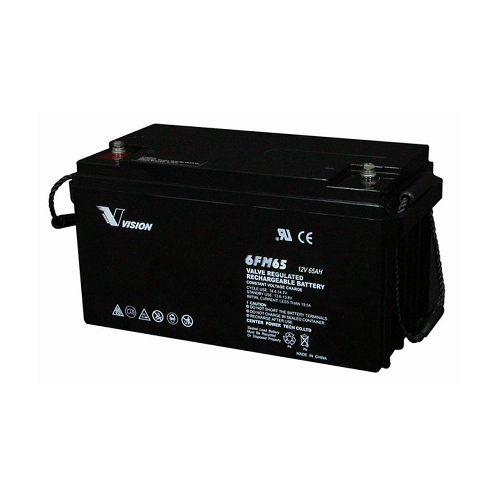 12V/65Ah Batería monoblock AGM uso general 6FM65-X VISION  BATTERY