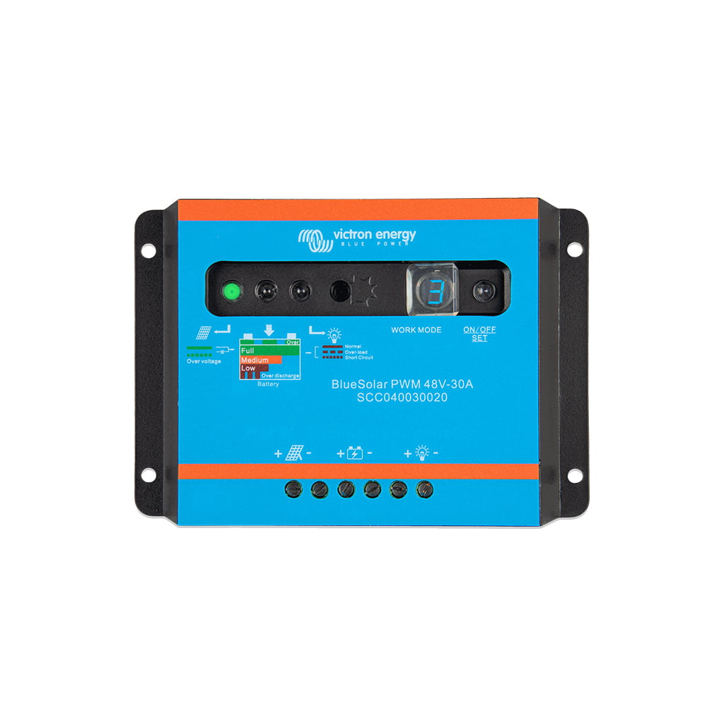 BlueSolar PWM-Light Charge Controller 48V-30A - VICTRON ENERGY