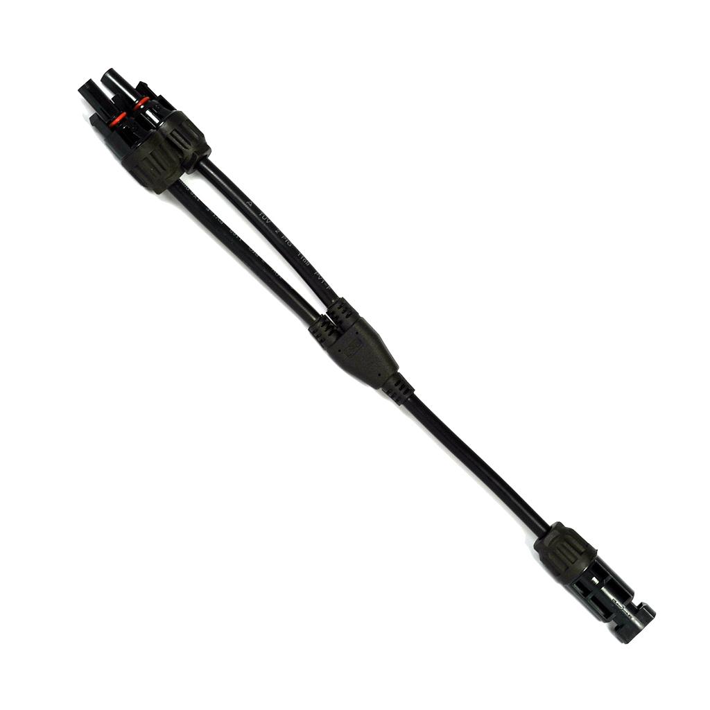 Parallel connector FV 1M/2H hose version | 6mm |1000V | compatible MC4 LCY1M2H - ELECSUN