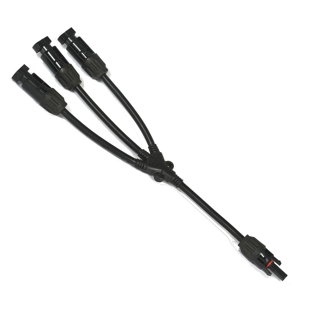 Conector paralelo FV 1H/3M versión latiguillo  | 6mm² |1000V | mismo diámetro que MC4 LCY1H3M - ELECSUN