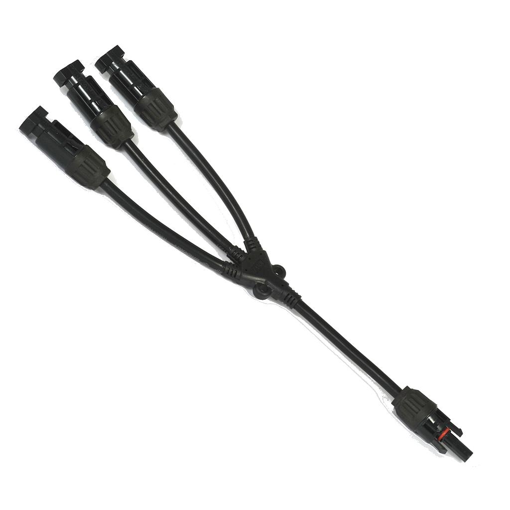 Parallel connector FV 1H/3M hose version | 6mm |1000V | compatible MC4 LCY1H3M - ELECSUN