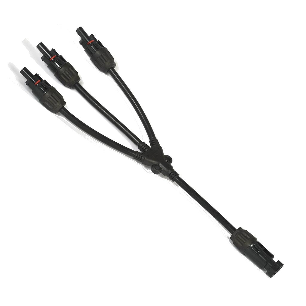 Parallel connector FV 1M/3H hose version | 6mm |1000V | compatible MC4 LCY1M3H - ELECSUN