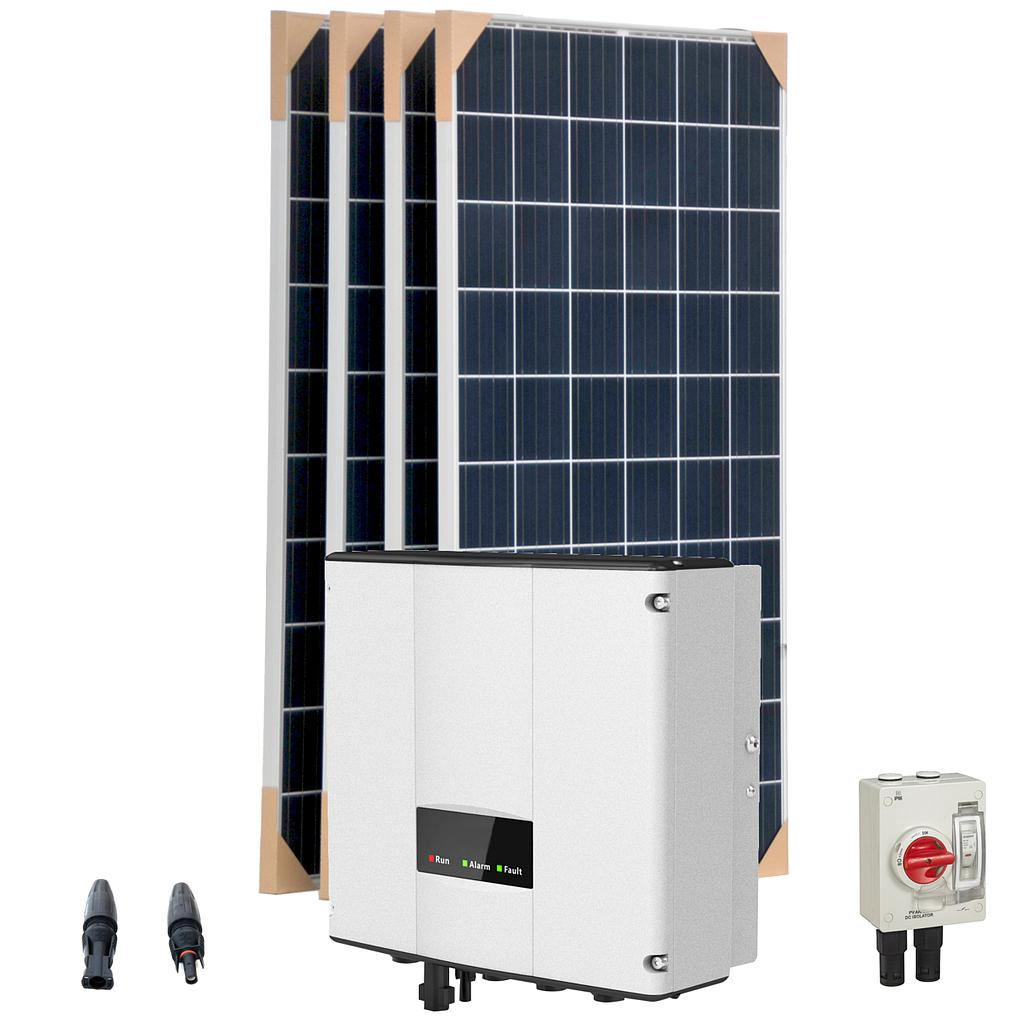 Kit de alimentación con energía solar para bombas AC - 0,75CV 3x230V - AQS 0.75CV T230