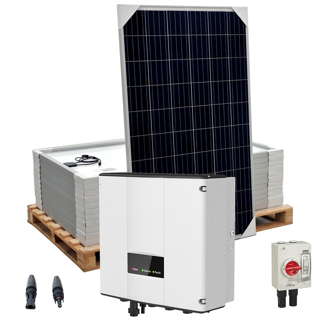 Solar power supply kit for AC pumps - 3CV 3x230V - AQS 3CV T230