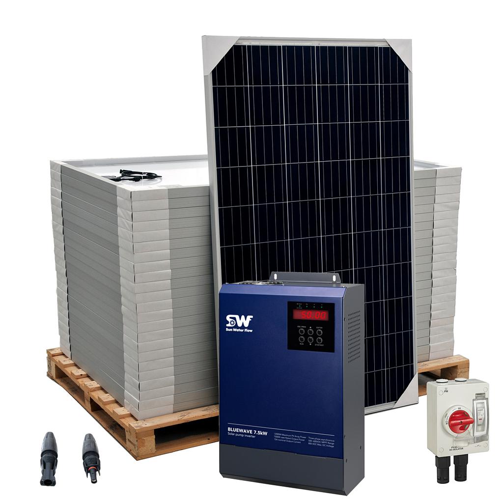 Solar power supply kit for AC pumps - 3CV 3x400V - AQS 3CV T400