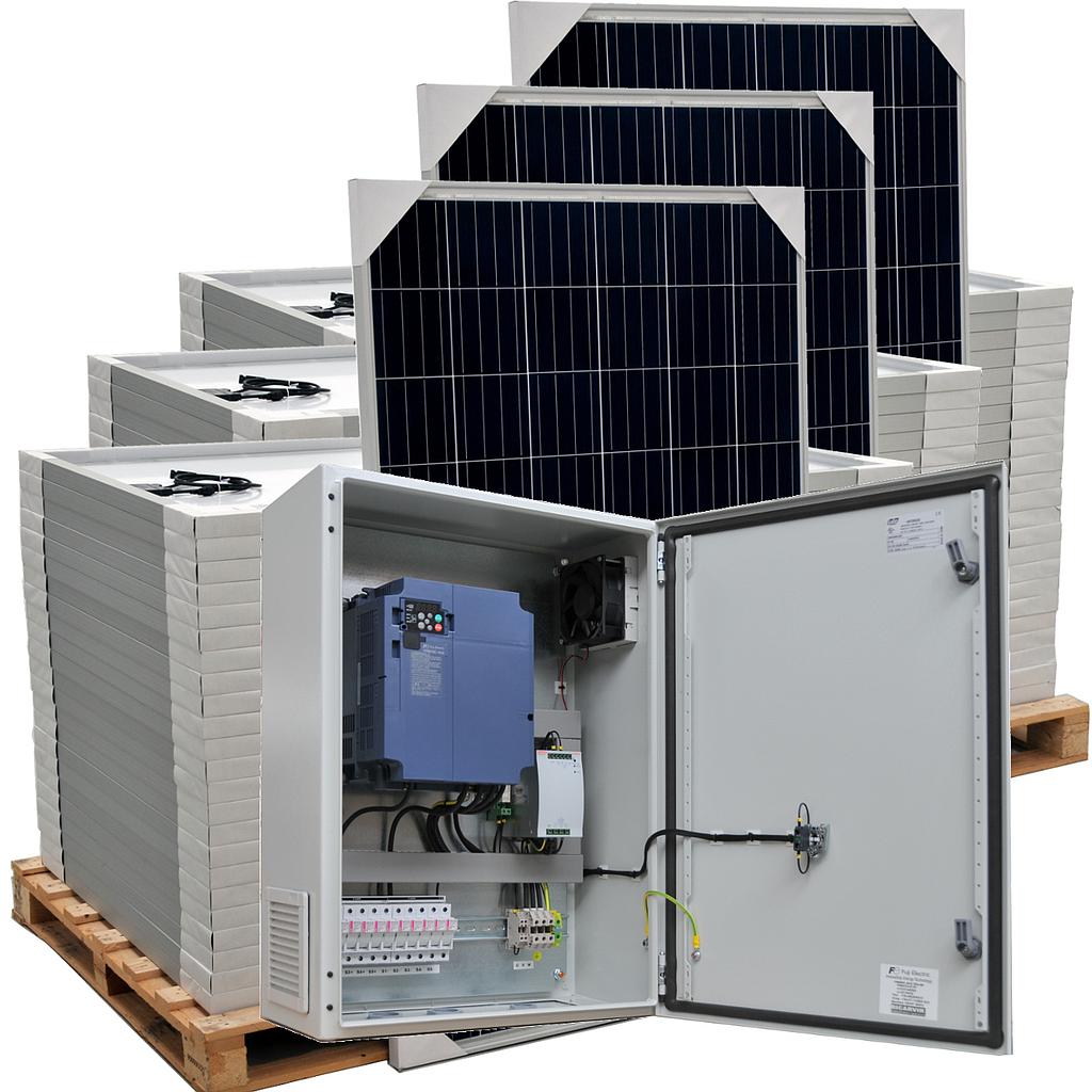 Solar power supply kit for AC pumps - 12,5CV 3x400V - AQS 12.5CV T400
