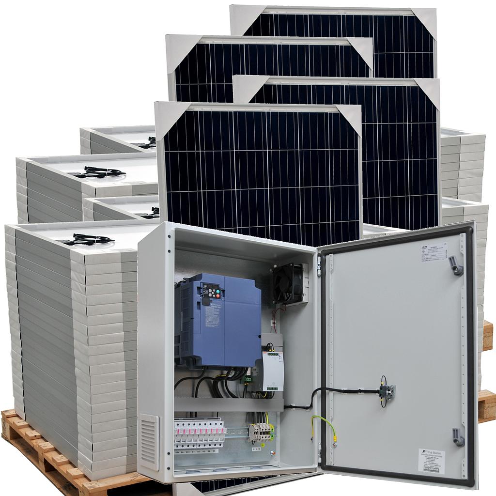 Solar power supply kit for AC pumps - 15CV 3x400V - AQS 15CV T400